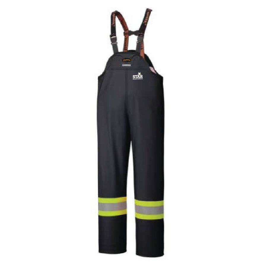 PIONEER - Hi-Vis Flame-Resistant Waterproof PU Stretch Bib Pants