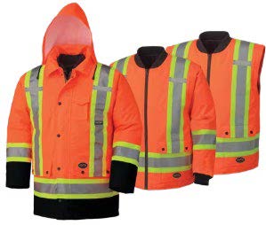 PIONEER - Hi-Vis 7-in-1 Waterproof Parka